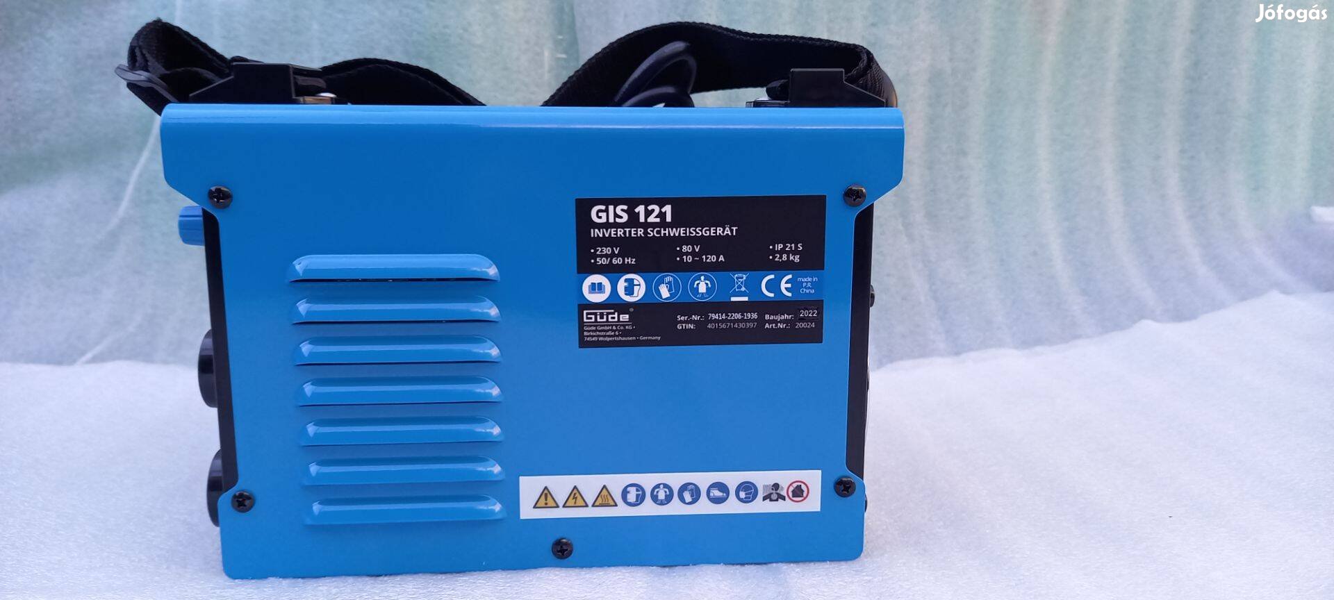 Ventilátor hűtéses hordozható inverteres hegesztőgép, garanciával
