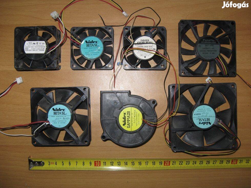 Ventilátor tacho generátoros 7 darab egyben eladó