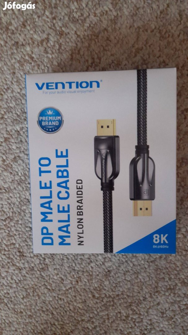 Vention DP male to male cable 8K kábel