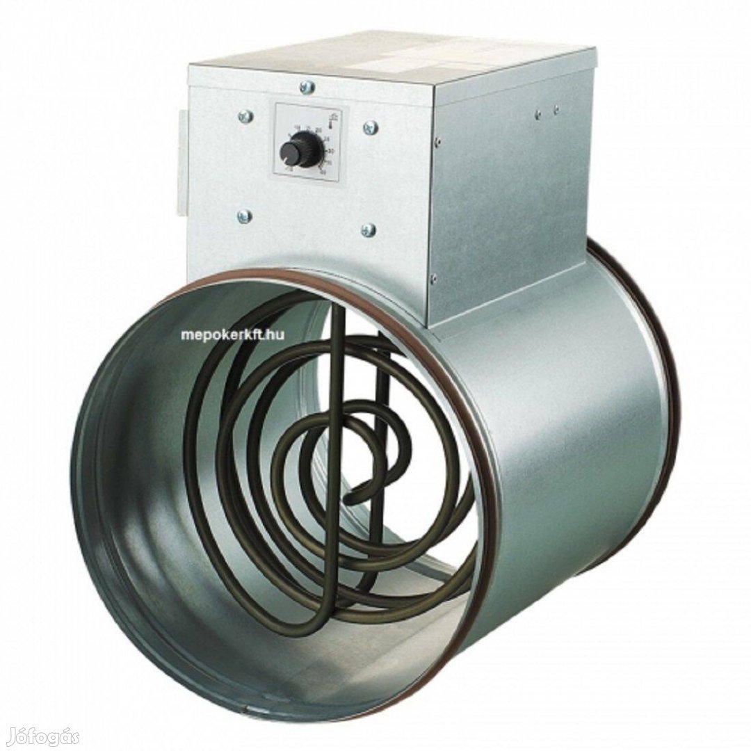 Vents NK 125-1,2-1U Fűtésszabályzóval szerelt elektromos fűtőelem