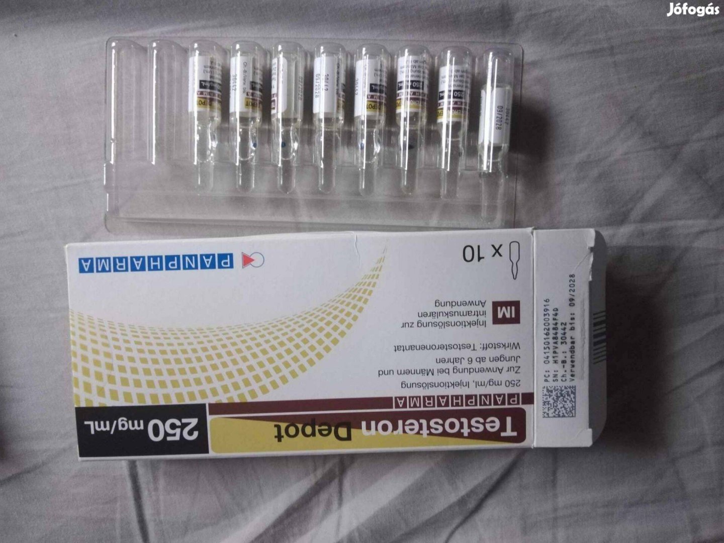 Vényköteles tesztoszteron és kellékei