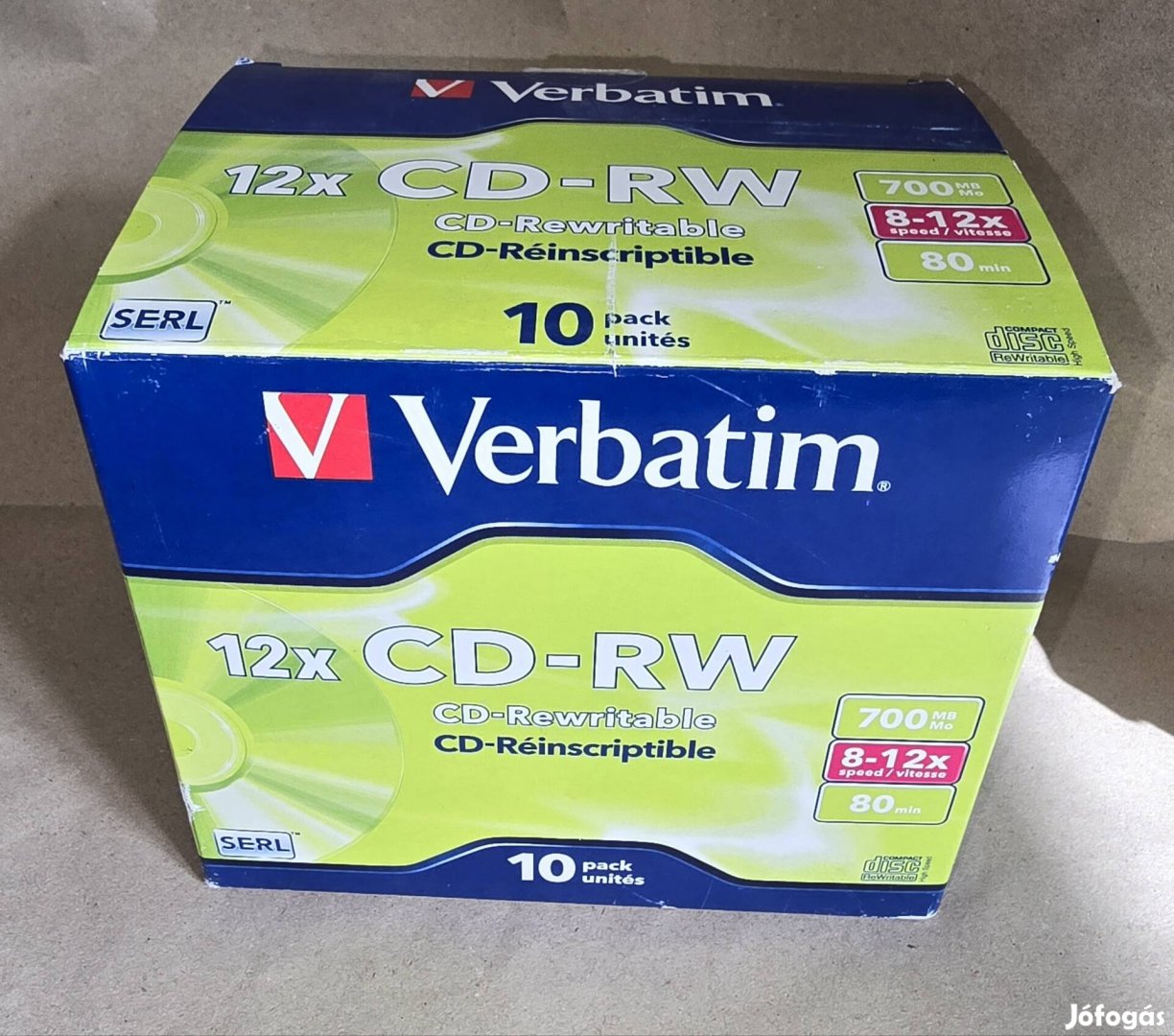 Verbatim CD-RW(Újrairható CD,700 MB,Új)