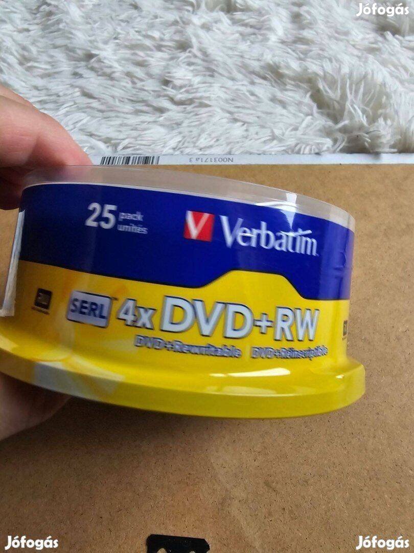 Verbatim DVD + RW (25 csomagos) új gyári csomagolás