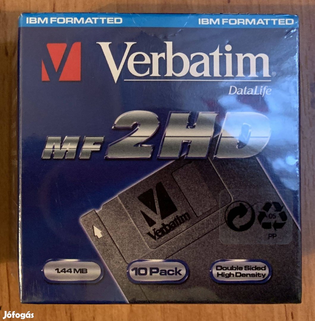 Verbatim Datalife DS/HD 3,5" floppy lemezek fóliás