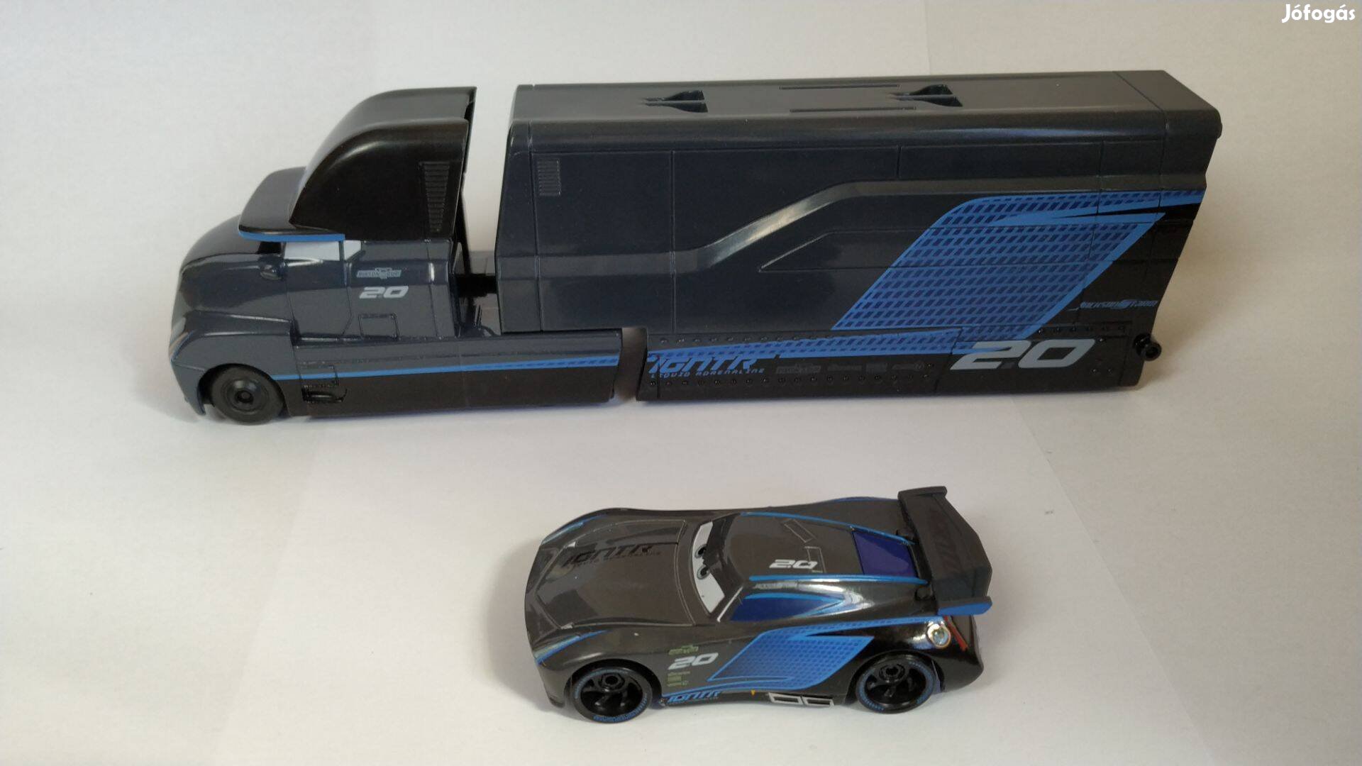 Verdák Mack + Vihar Jackson autó Cars kamion és kisautó (23,5cm)
