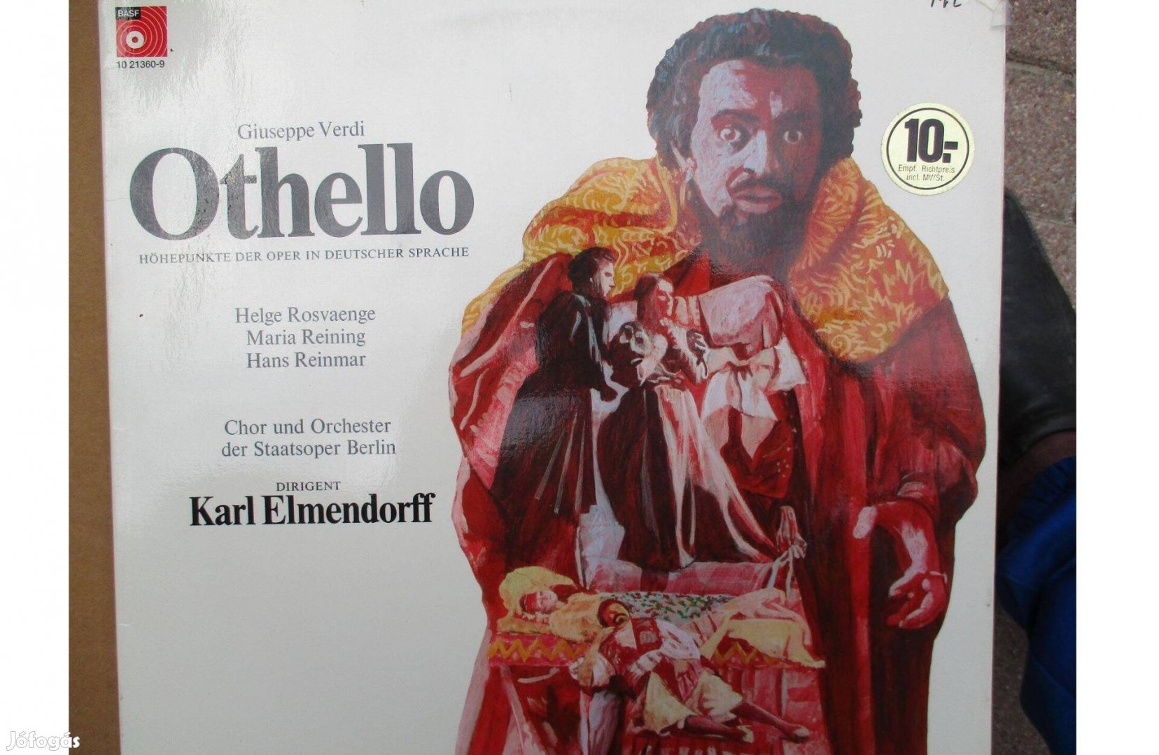 Verdi Othello bakelit hanglemez eladó