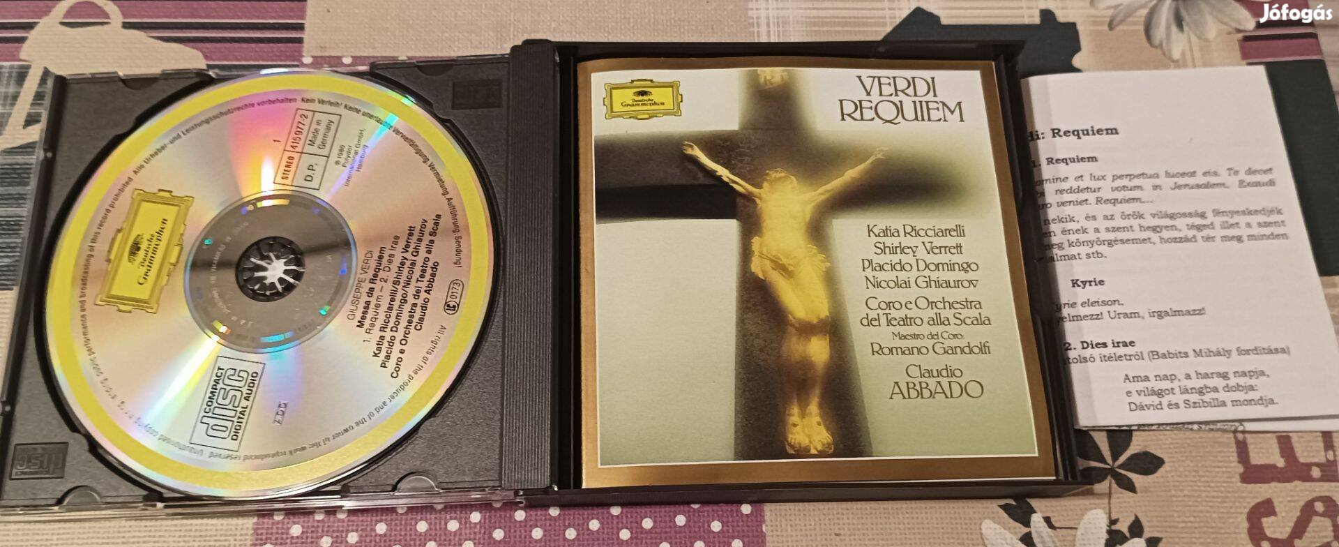 Verdi: requiem (Placido Domingo, Claudio Abbado) 1980 Polydor dupla CD
