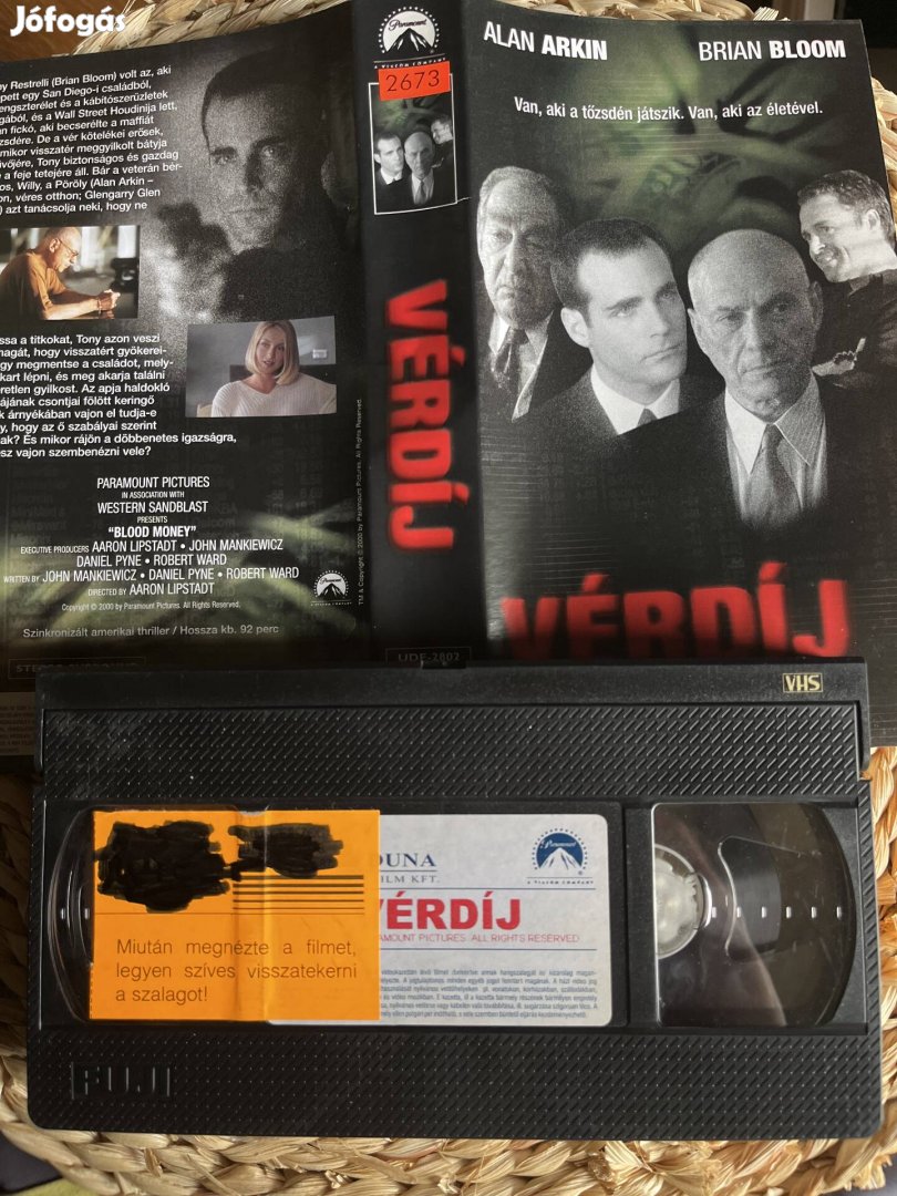 Vérdíj vhs.  