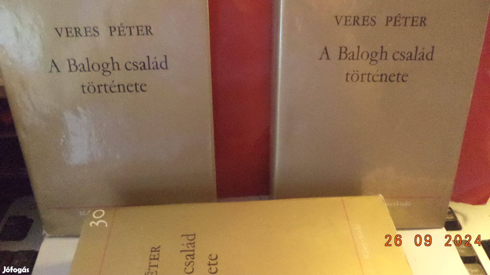 Veres Péter: A Balogh család története I - II - III