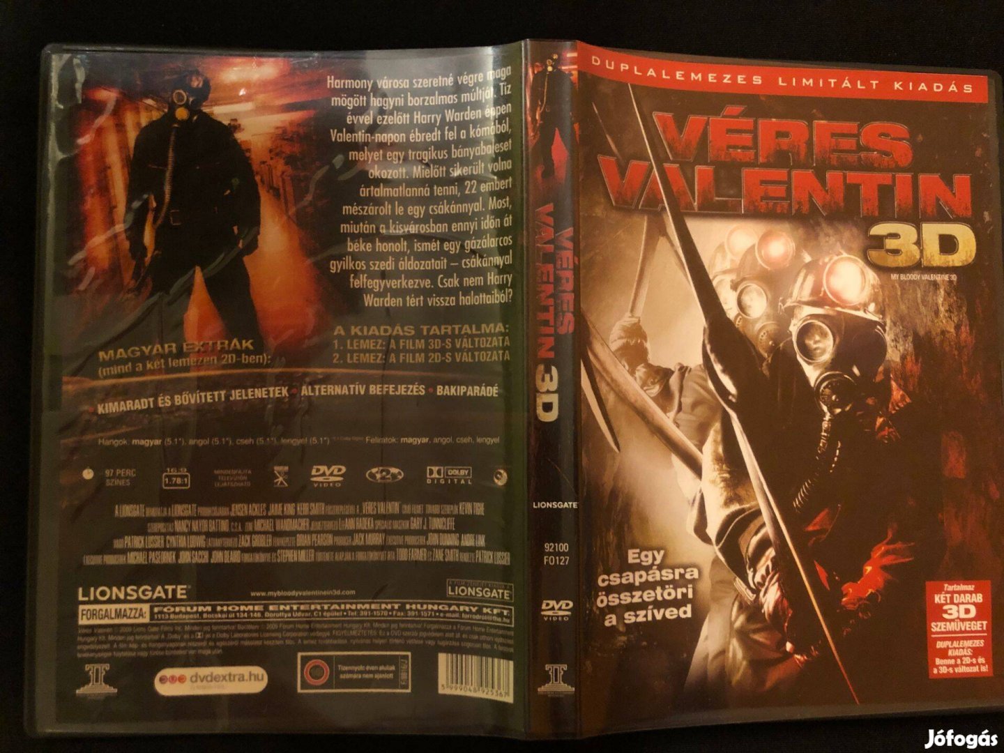 Véres Valentin 3D DVD (2D és 3D duplalemezes limitált + 3D szemüveg)