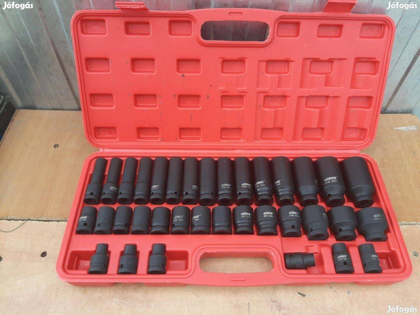 Verke 35 db-os hosszú dugókulcs készlet légkulcshoz