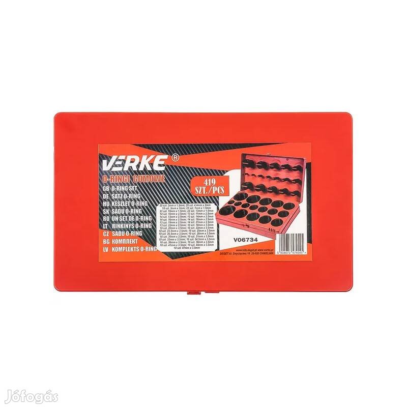Verke O-gyűrű készlet 419 db V06734