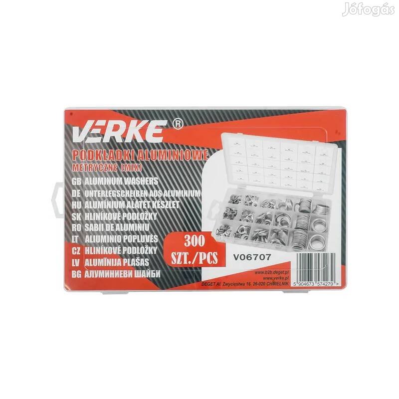 Verke alumínium alátét készlet 300 db V06707