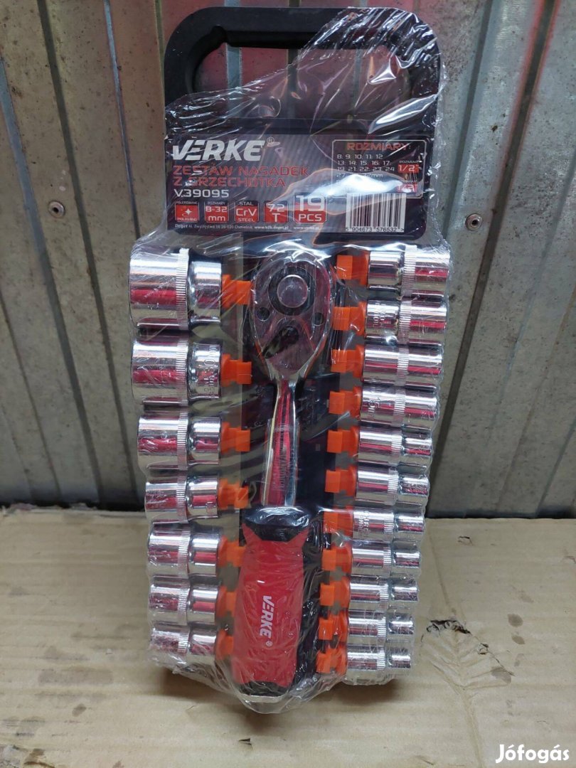 Verke dugókulcs készlet 12 racsnis hajtószár 72T 19db