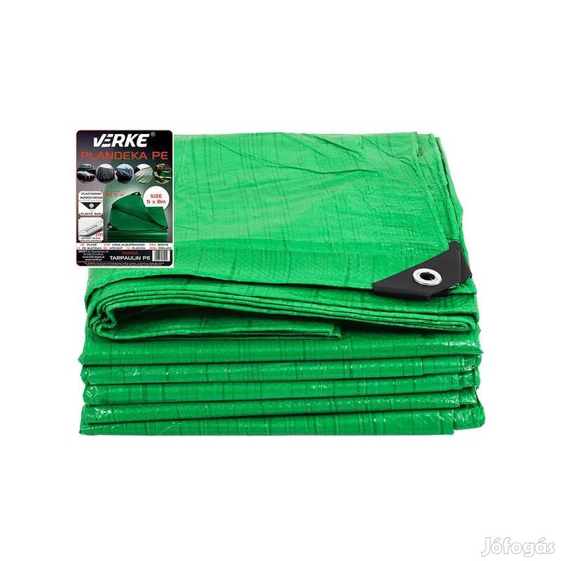 Verke takaróponyva zöld 5 x 8 m PE 60g V50005