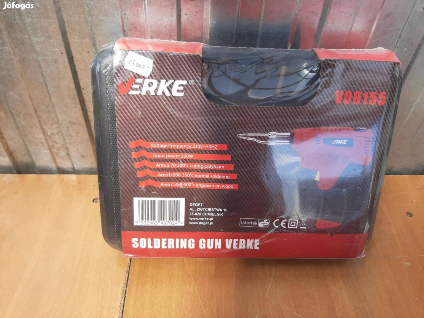 Verke transzformátoros forrasztópisztoly