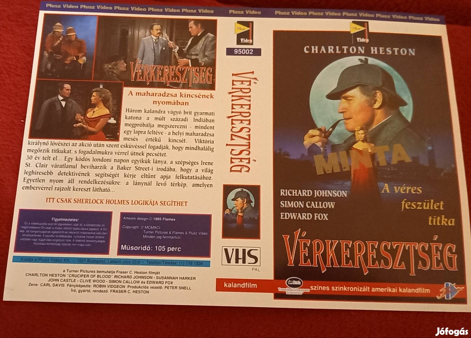 Vérkeresztség - kaland vhs - Charlton Heston