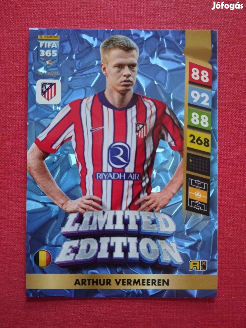 Vermeeren (Atletico Madrid) FIFA 365 2025 Limited Edition focis kártya