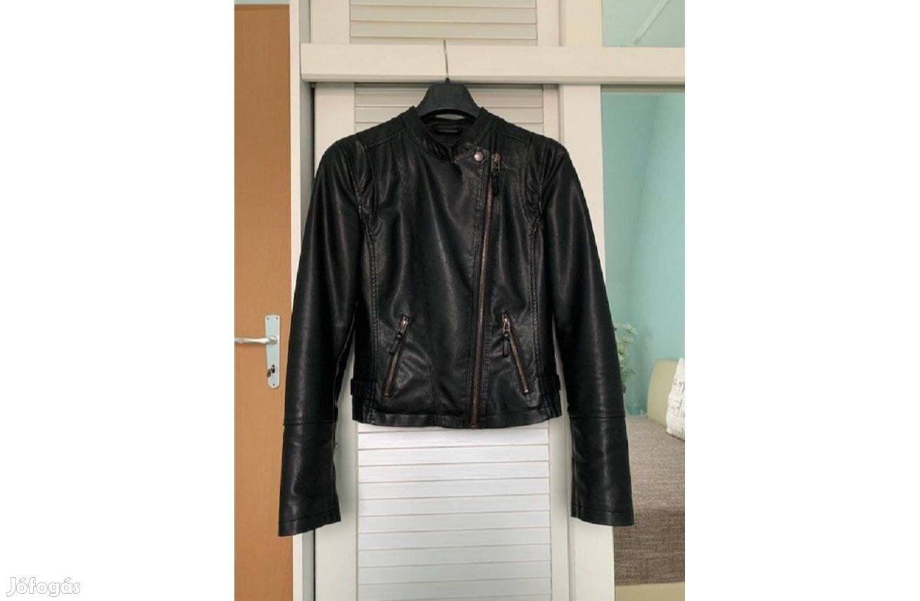 Vero Moda Denim kollekció Nille női fekete műbőr dzseki S