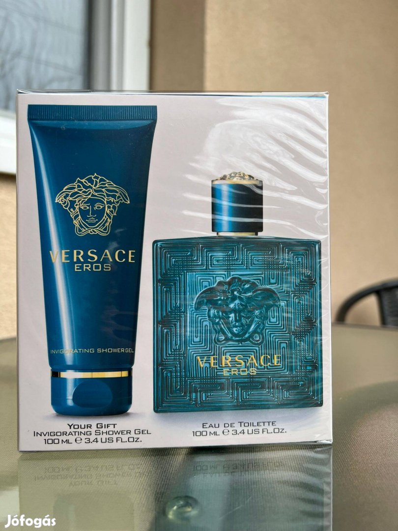 Versace Eros 100ml Férfi parfüm tüsfürdővel - Új, bontatlan!