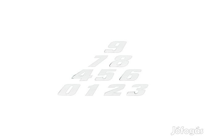 Versenyszám Matrica 7 fehérkróm