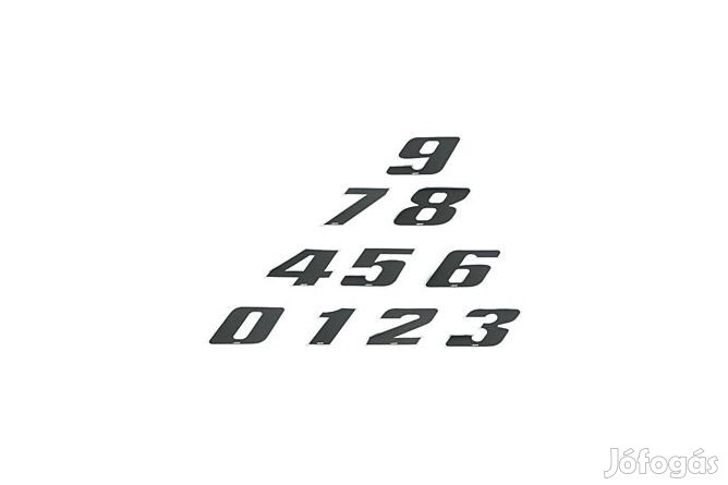 Versenyszám matrica 2 feketekróm