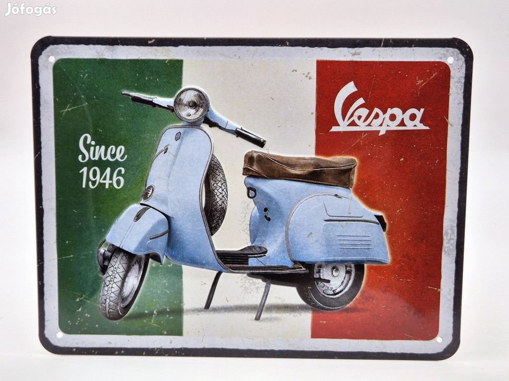 Vespa  - fémplakát  fém tábla  (20x15cm)