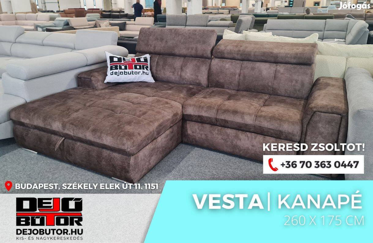 Vesta sarok kattanó támlás kanapé ülőgarnitúra 265x175 cm aston 5