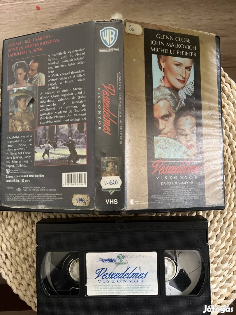 Veszedelmes viszonyok vhs film