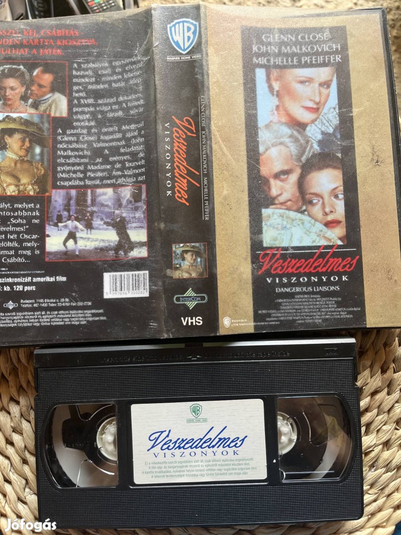 Veszedelmes viszonyok vhs kazetta