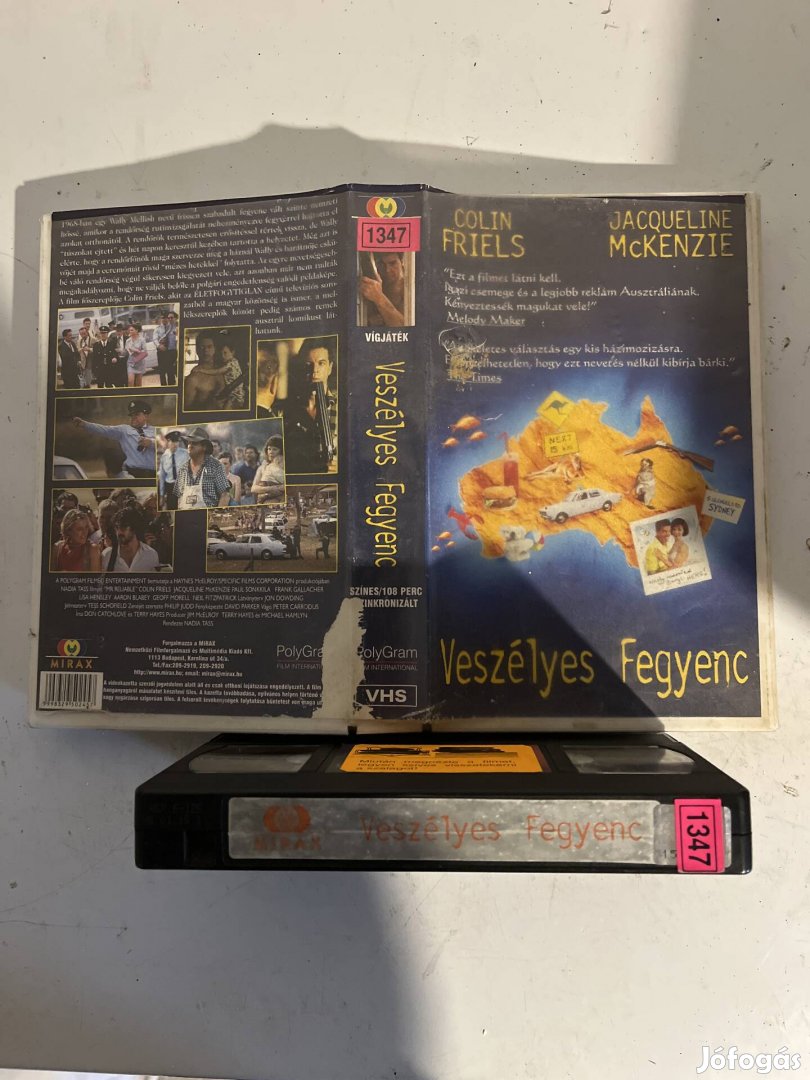 Veszélyes fegyenc vhs