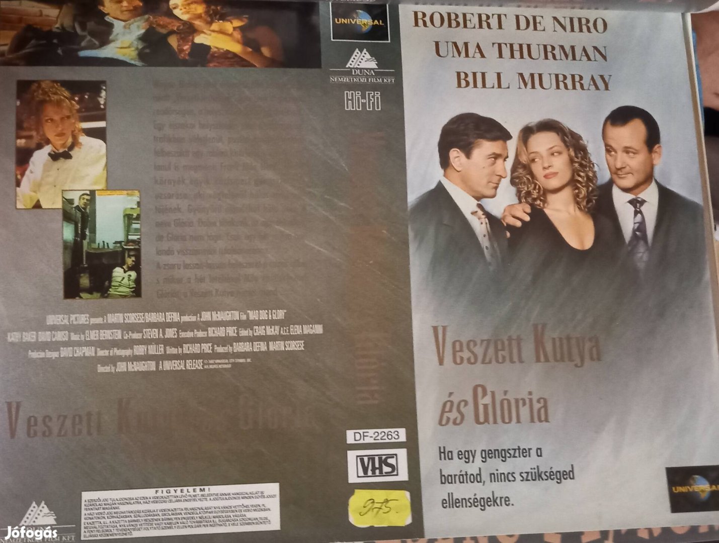 Veszett kutya és Glória - krimi vhs - Robert de Niro