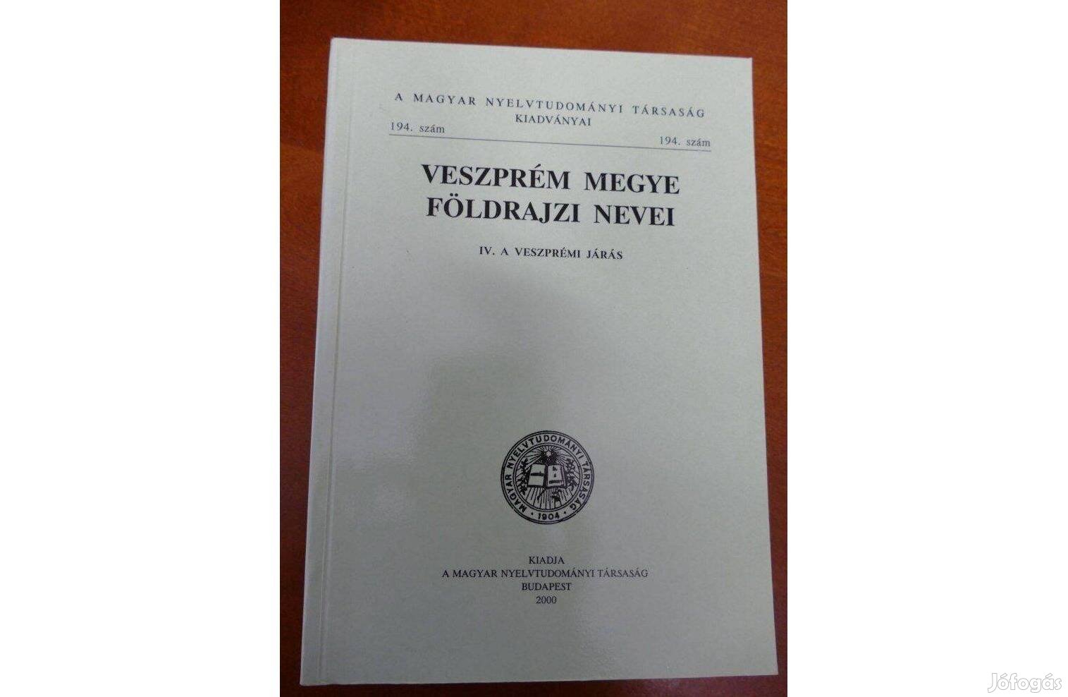 Veszprém megye földrajzi nevei IV. - A veszprémi járás