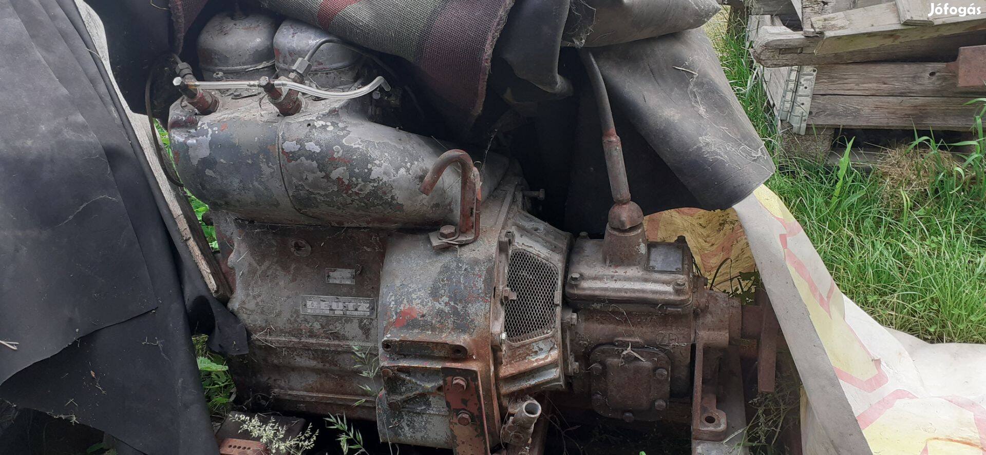 Veterán Deutz motor 2hengeres léghűtéses