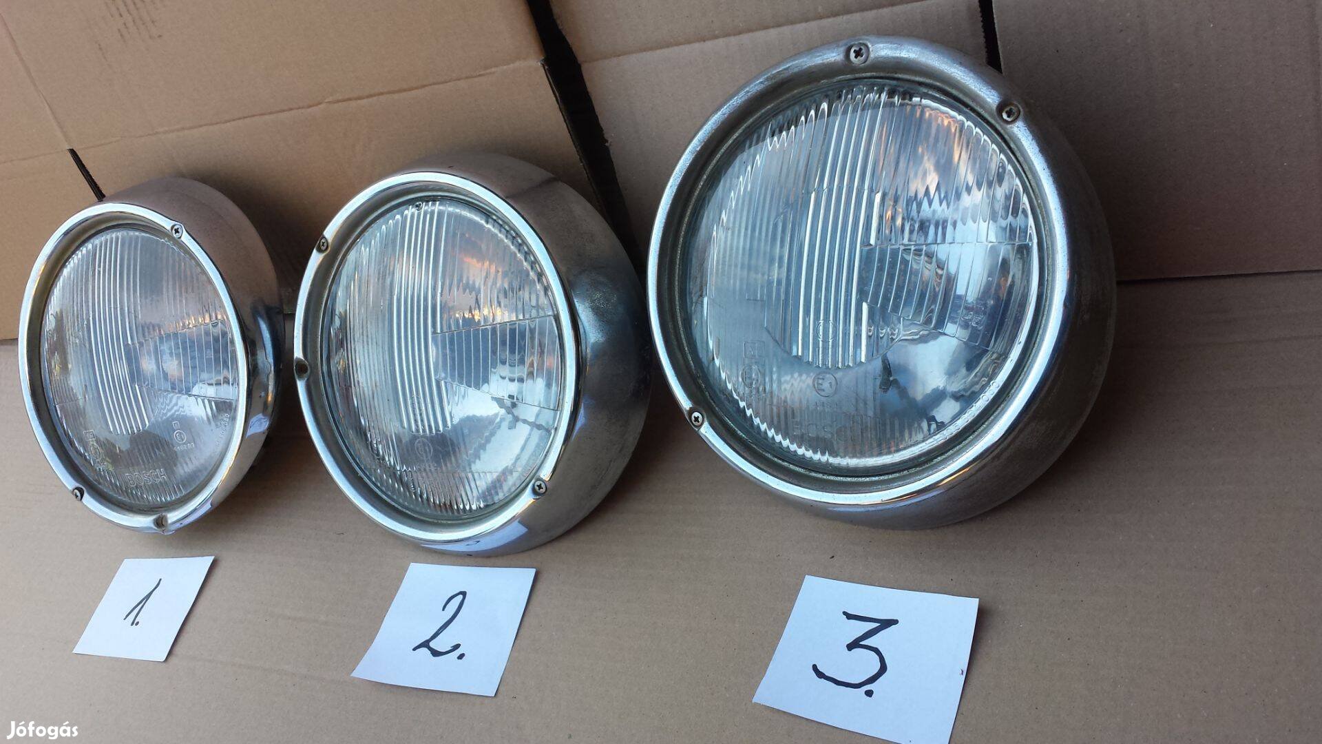 Veterán Volkswagen VW bogár Bosch fényszóró lámpa fényszórólámpa eladó