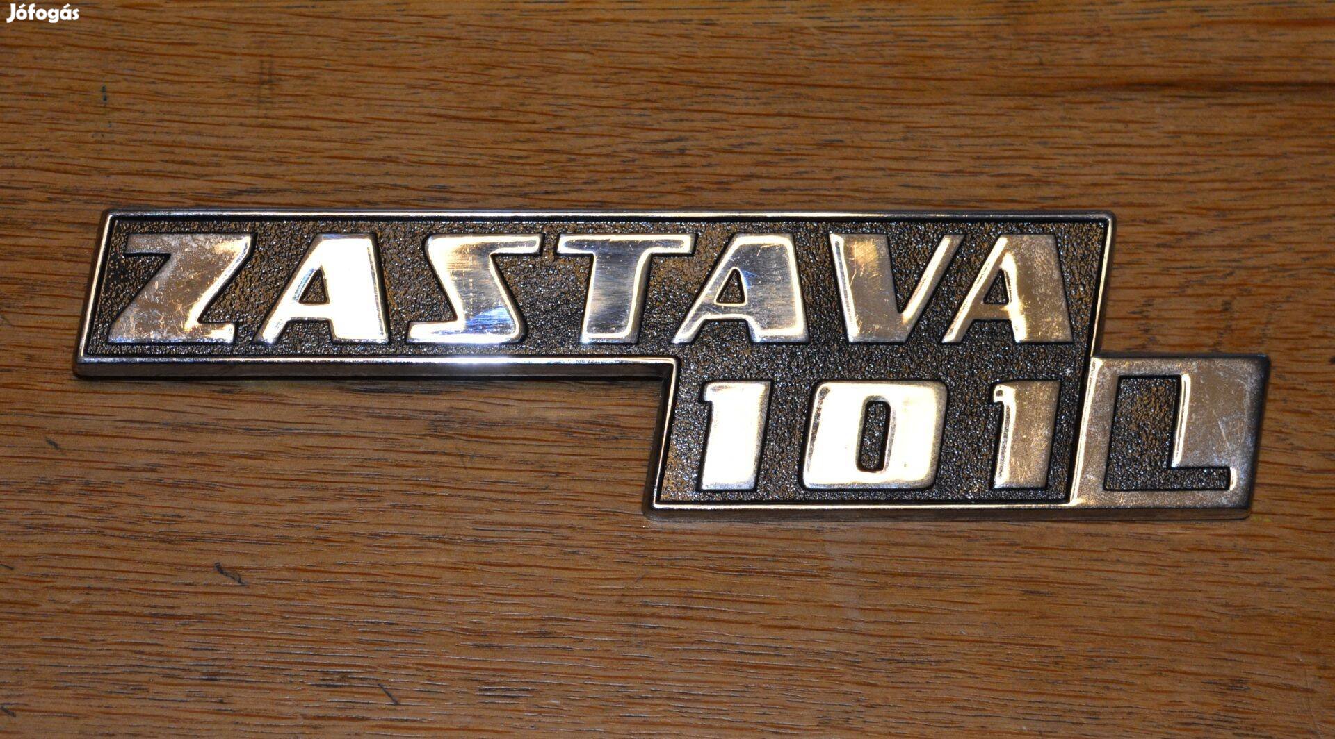 Veterán Zastava 101L felirat eredeti gyári embléma