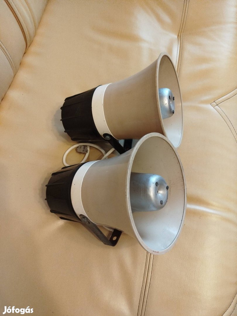 Veterán , régi , retro Elektris H 50 S típusú sziréna hangszóró pár