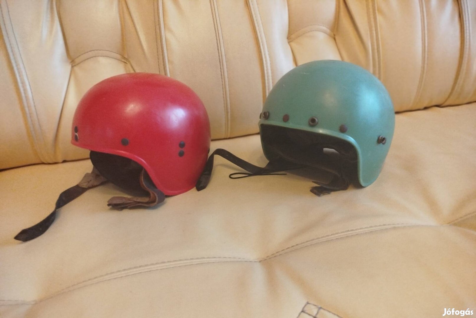 Veterán , régi , retro motoros bukósisak 1 darabonként is