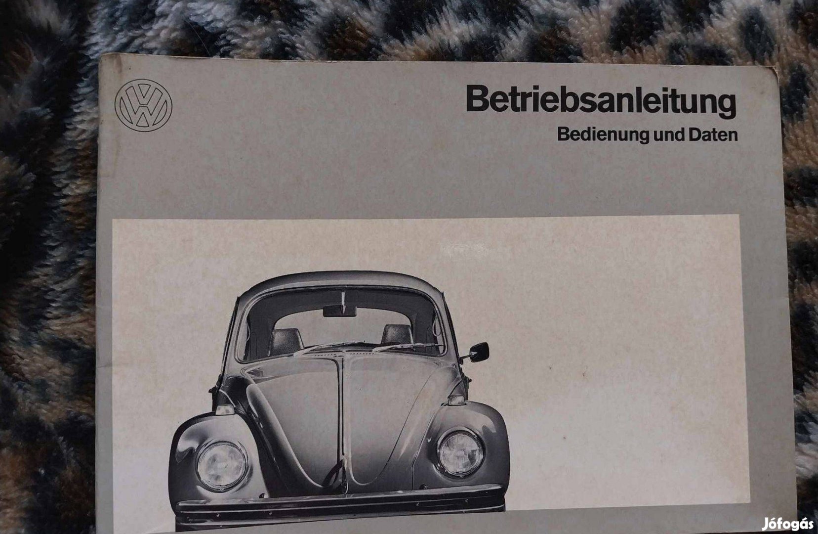 Veterán autó Volkswagen VW Bogár Kafer kezelési könyv útmutató