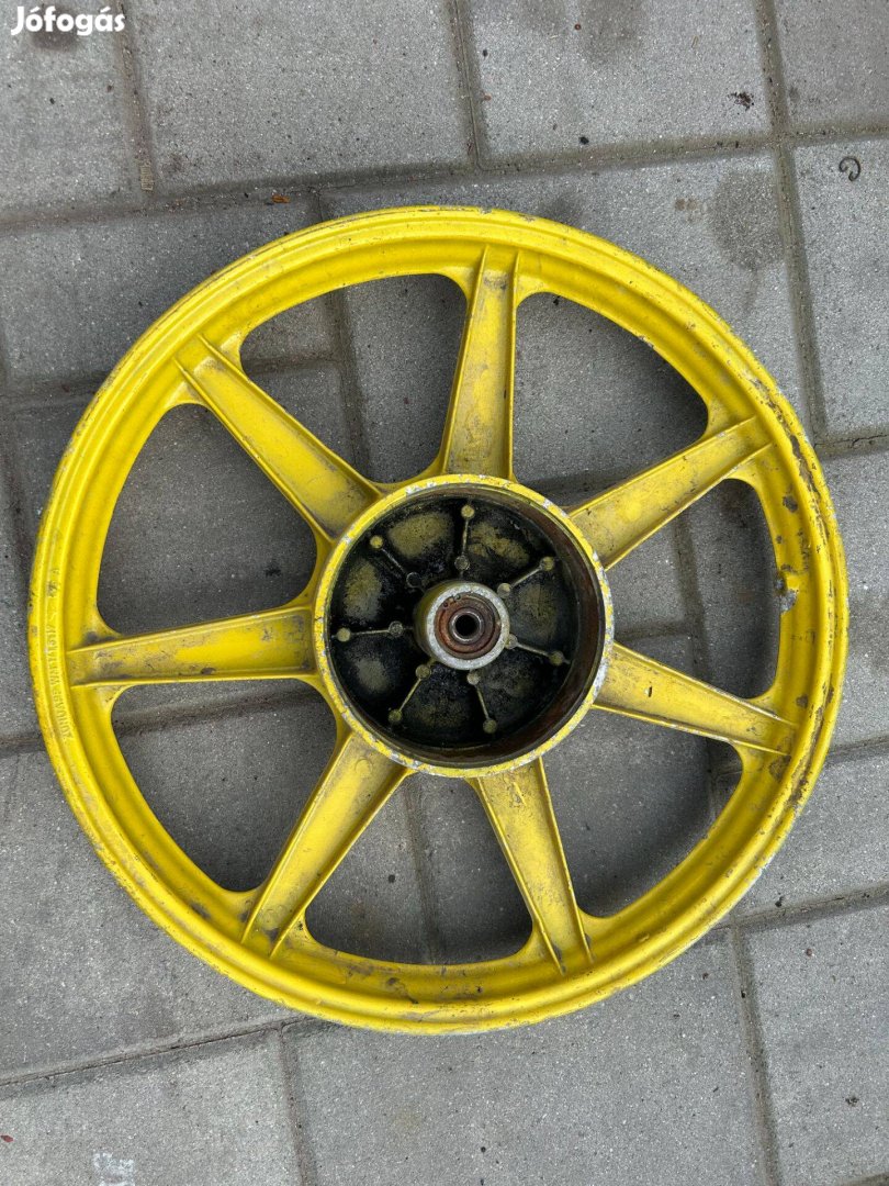 Veterán fellelt Zündapp alu kerék felni sárga