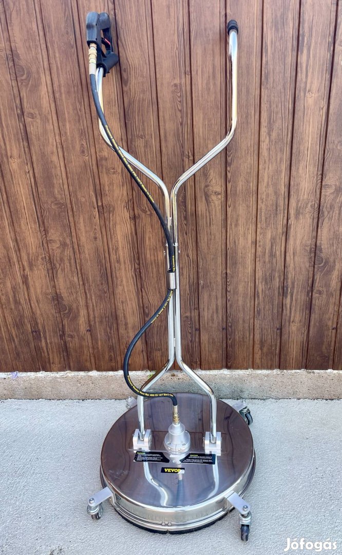Vevor térkő tisztító, felülettisztító - 61 cm, rozsdamentes