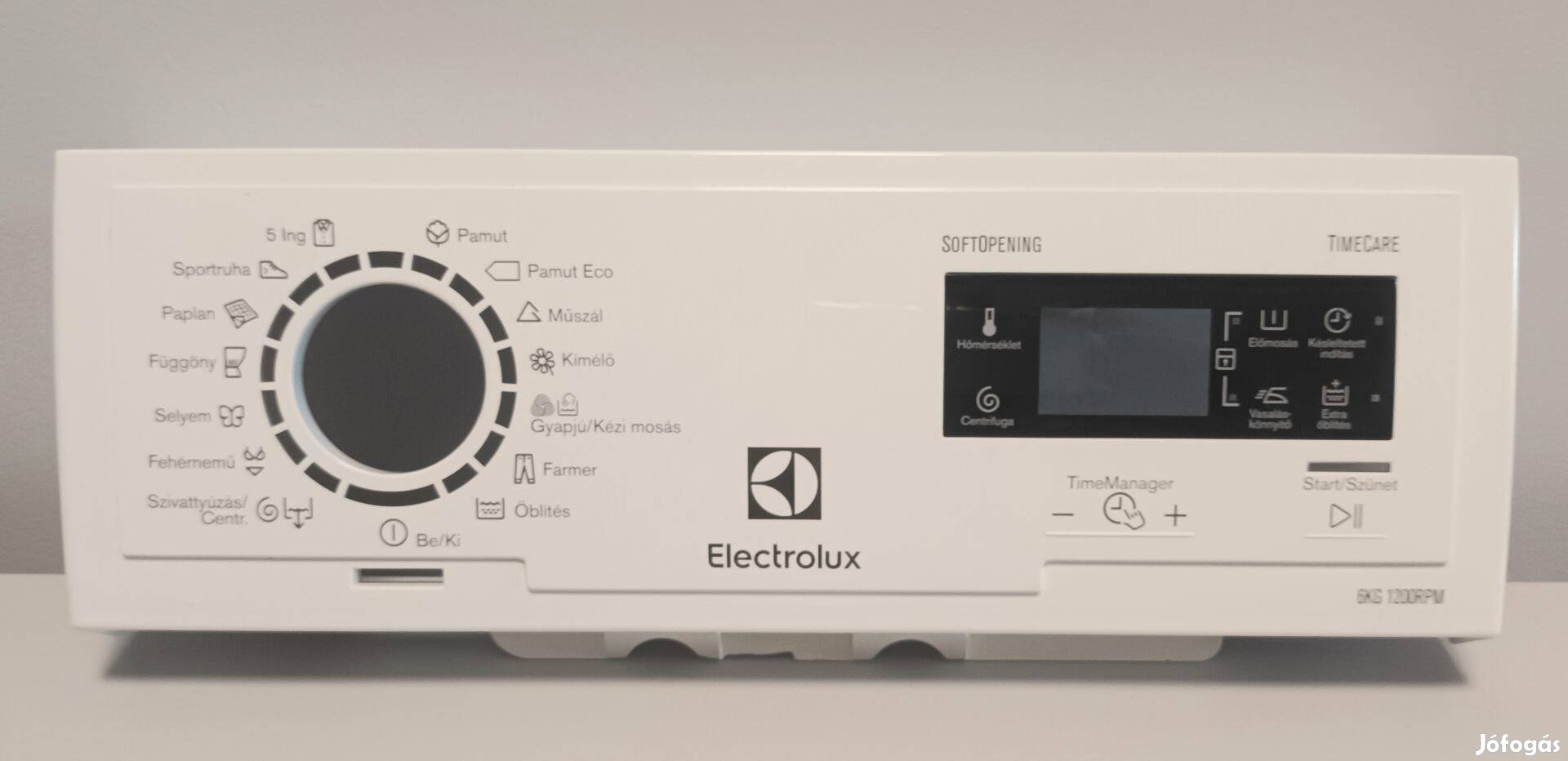 Vezérlő/ kijelző burkolat Electrolux EWT1266Esw mosógép