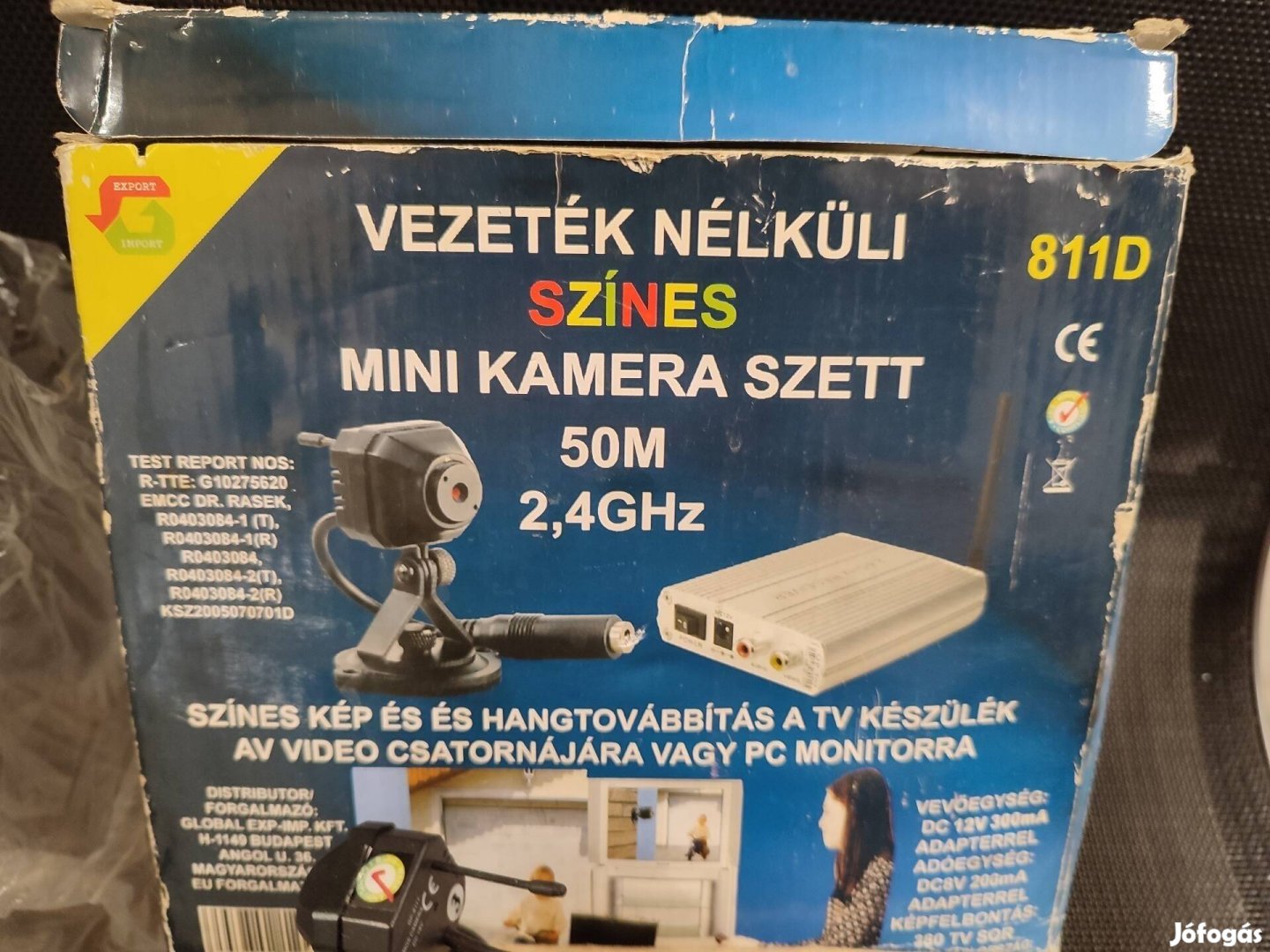 Vezeték nélküli színes mini kamera szett új 