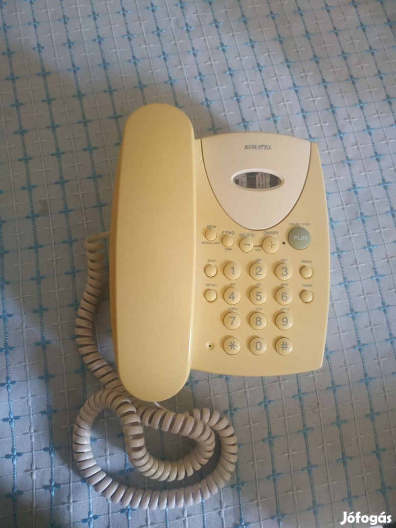 Vezetékes telefon kazettás rögzítéssel