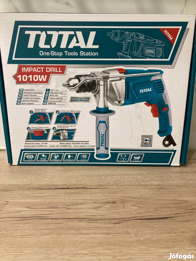 Vezetékes ütvefúró 1010W, 2800rpm/13mm/44800 bpm/ Industrial