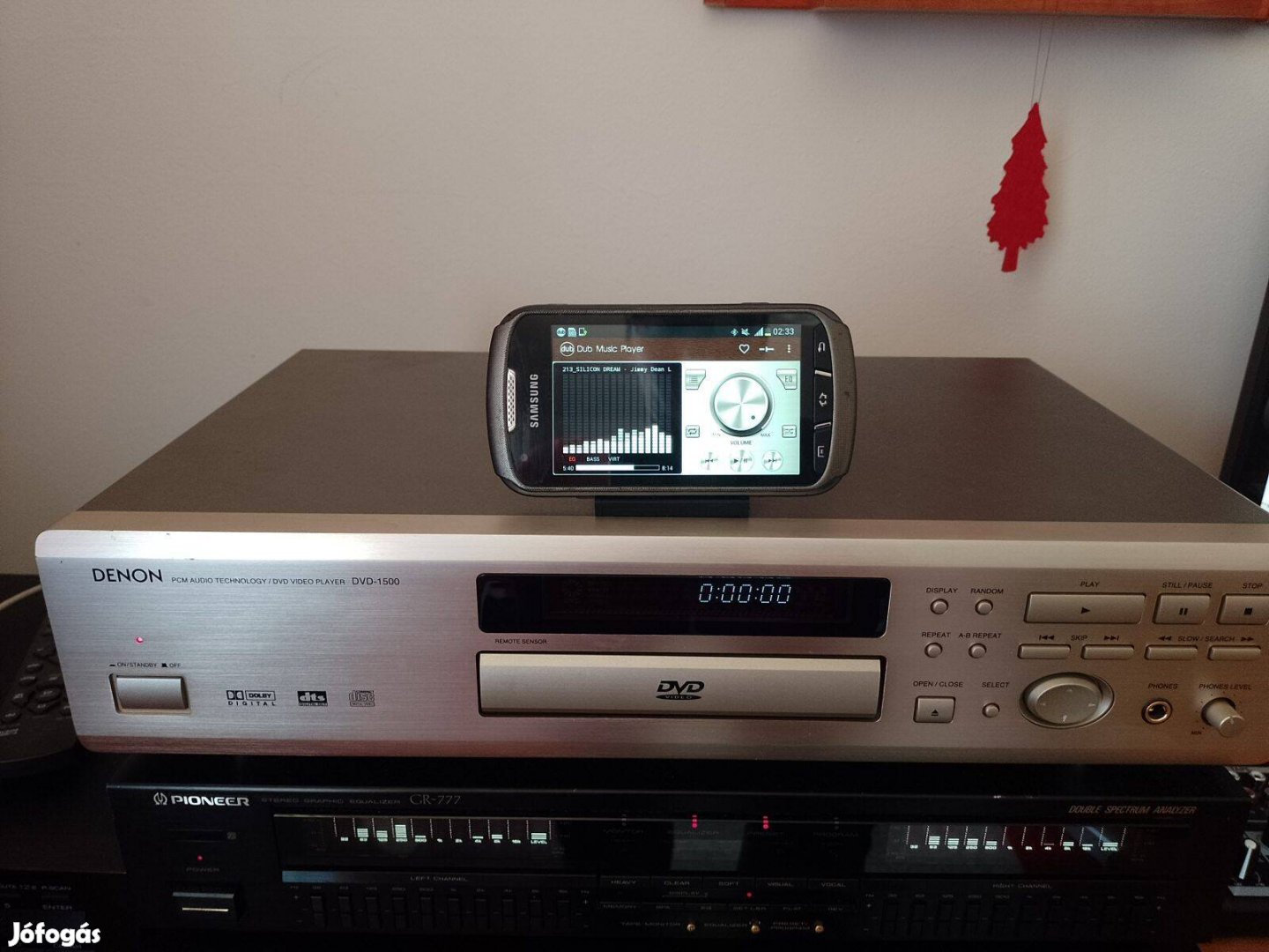 Vezetékmentes médialejátszó streamer Denon DVD-1500 + bluetooth audio