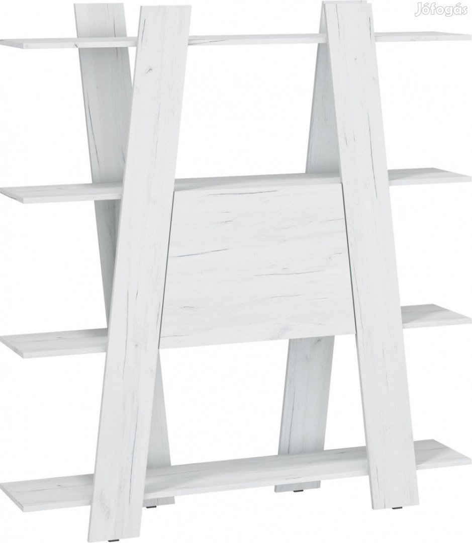 Via-833 tölgyfa könyvespolc