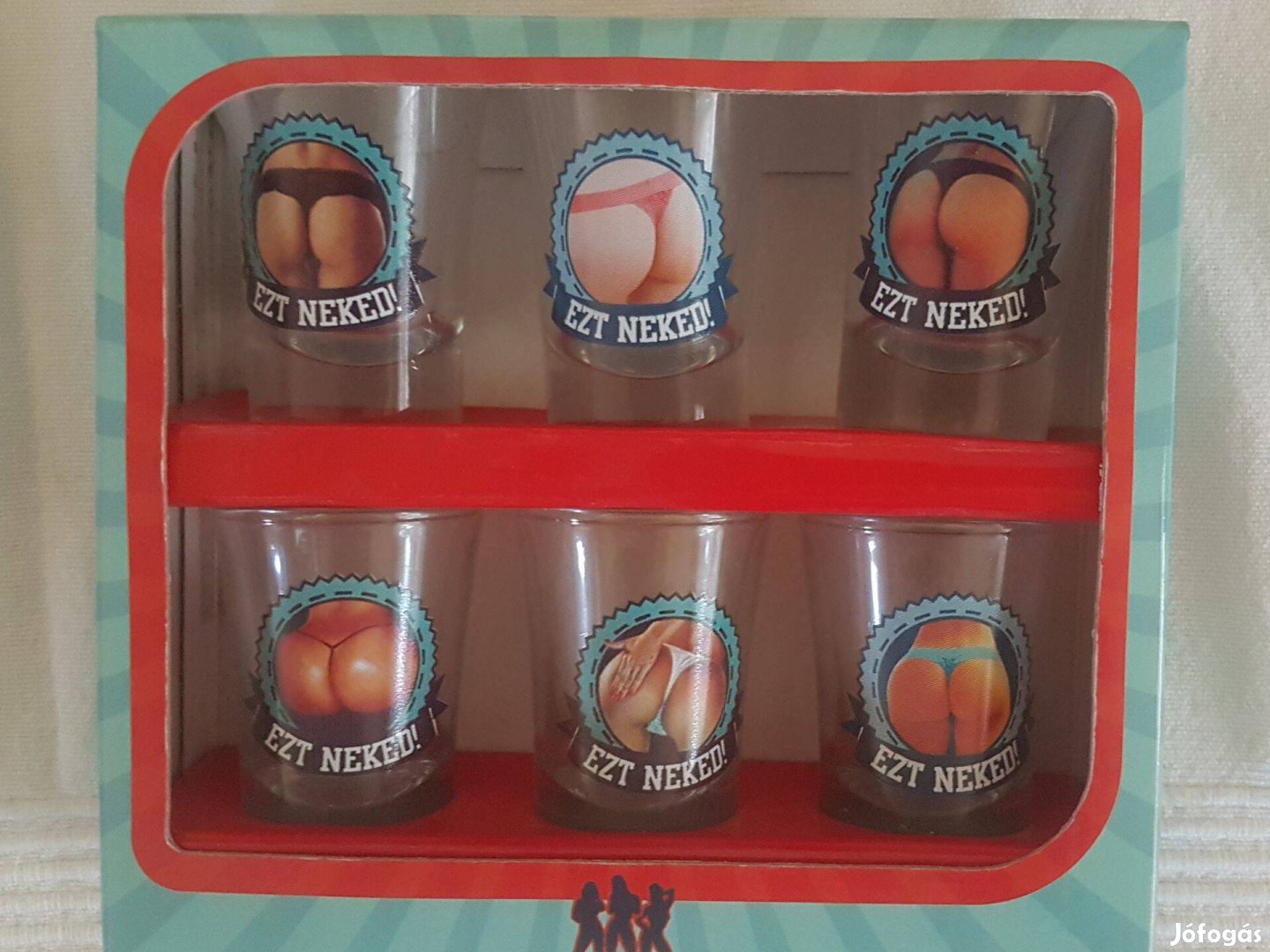 Vicces feles pohár készlet Új