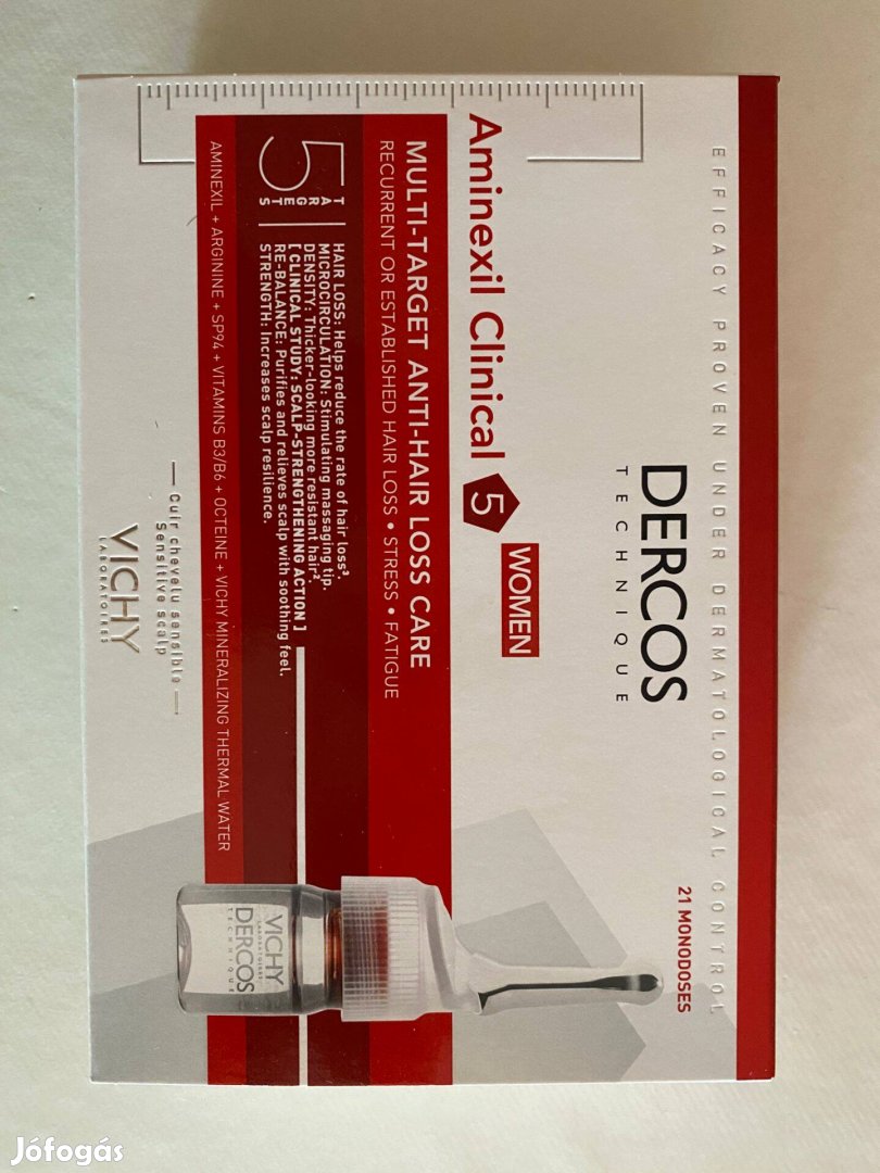 Vichy Dercos Aminexil Clinical 5 Hajhullhullás Ellen Nőknek 18X6 ml