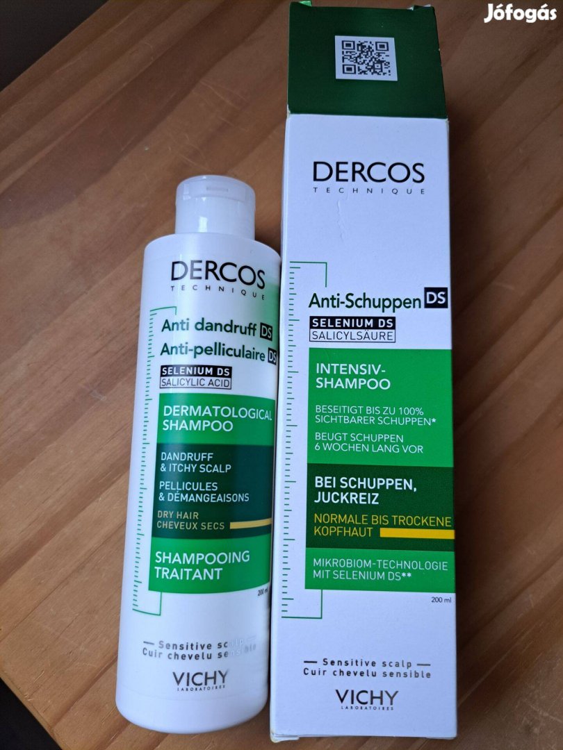 Vichy Dercos sampon, 200 ml, normál/száraz hajra